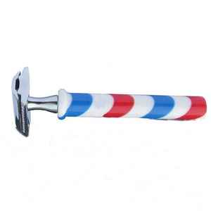 Maquinilla de afeitar profesional de doble filo, tradicional, de acero inoxidable, para el cuidado de la barba masculina. - Product Image 5