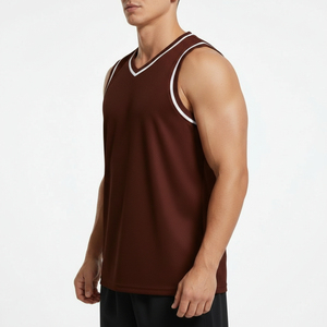 Camiseta de Baloncesto Transpirable de Malla, Fabricante de Camisetas Deportivas, Uniforme de Entrenamiento para Jóvenes y Adultos, Venta al Por Mayor - Product Image 3