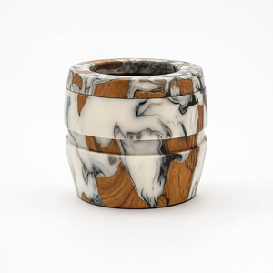 Brûleur d'encens religieux en bois d'acacia écologique au design créatif, Oud Bakhoor Arabe - Product Image 2