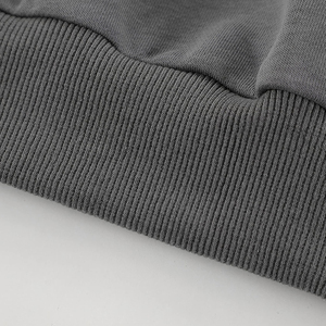 Sudadera con Capucha para Hombre, Corte Regular, Color Gris Sólido, Informal, para Invierno, 100% Algodón, Secado Rápido, Transpirable, con Bolsillo - Product Image 4