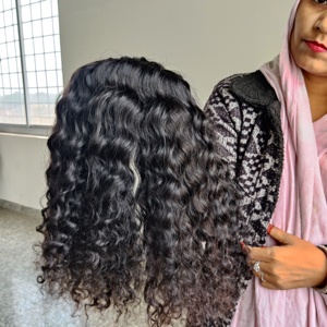 ผมเวียดนามแบบดิบ จัดเรียงเส้นผมอย่างดี แบบมัดเป็นช่อ ผมหยิกแบบ Double Drawn ผมอินเดียแท้ 100% ขายส่ง ต่อผมแท้จากผู้ผลิต - Product Image 1