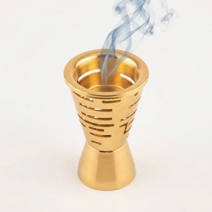 Arabic Mabkhara Charcoal <b>Bakhoor</b> Burner Handcrafted Wood <b>Oud</b> Incense Holder Vintage Middle Eastern Home Fragrance Censer - Product Image 5