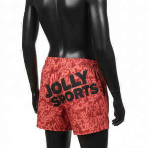 Shorts de Baño para Mujer, Premium, de Secado Rápido, Tela de Poliéster y Spandex, 130 GSM, Color Granate, Impresión por Sublimación, Logotipo Personalizado - Product Image 5