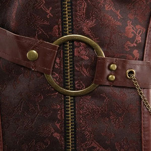 Corset en cuir vintage de haute qualité pour femme, couleur personnalisable, service OEM, respirant, antibactérien, élégant, pour tous les jours et l'extérieur - Product Image 6