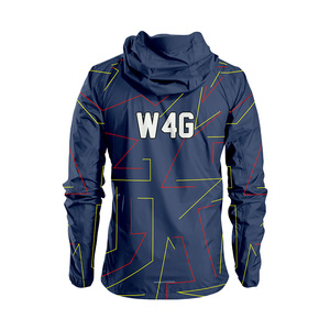 Custom Thin Nylon Coated Hooded Windbreaker Zipper Men's Jackets Eco Friendly Quick Dry Breathable Spring Wear Outerwear Jackets - Product Image 6