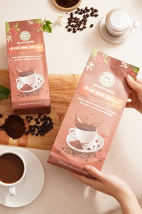 รสชาติเข้มข้น กาแฟคั่วบด 100% กาแฟโรบัสต้าเวียดนาม คั่วระดับกลาง ธรรมชาติ ความชื้น 5% QQ Eco Coffee - Product Image 3