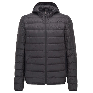 OEM Men Thicken padded Puffer Jacket waterproof windbreaker with Hooded <b>Coat</b> Custom Winter Warm Full Zipper wear Outwear jacket - Product Image 4