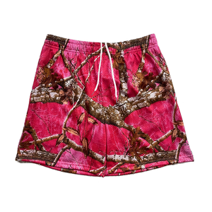 High-quality Manufacturer Shenghua Full-print Polyester 5-inch Double-<b>layer</b> Custom Youth Men's Solid Mesh <b>Mid</b> Drawstring - Product Image 1