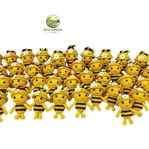 Llavero de delfín de ganchillo estilo marino, accesorio para bolso con temática de verano, regalo de animal marino de lana y algodón, tamaño personalizado - Product Image 4