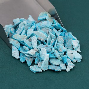 Natural Sleeping Beauty Turquoise <b>Raw</b> <b>Crystals</b> Flat Chips For Jewelry Making Loose Stone High Quality - Product Image 4