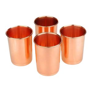 Factory Direct Sale Hammered Finish Copper <b>Tumbler</b> <b>Set</b> - Traditional Drinkware Copper <b>Glass</b> for Kitchenware - Product Image 5