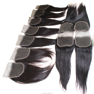 Compre cabello humano con cierre de encaje confiable, nudos invisibles, fluidez sedosa, combinación perfecta, precios al por mayor disponibles. - Product Image 5