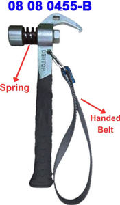 Martillo de Camping de Grado Industrial de 297 mm con Empuñadura de TPR y Resorte Amortiguador de Impactos - Product Image 5