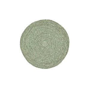 Seagrass Wickerwork Placemats <b>Round</b> Hand-Woven <b>Table</b> <b>Mats</b> Natural Straw Chargers for Elegant Event Decoration - Product Image 2