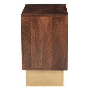Mesa de Noche de Madera Maciza con Cajón, Armario con Puerta para Almacenamiento, Mesita de Noche Moderna para Dormitorio, Hotel y Uso Doméstico - Product Image 4