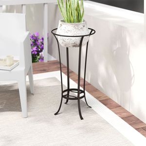 Minimalist Iron Flower <b>Pot</b> <b>Stand</b> For Modern Homes Balcony Patio <b>Plant</b> Styling Indoor Outdoor Garden Decor - Product Image 5