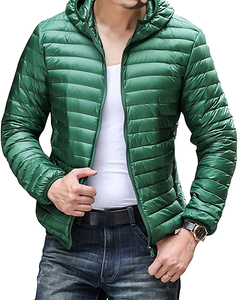 Veste matelassée à capuche slim pour homme, en toile, isolée, style streetwear, décontractée, pour l'hiver - Product Image 3