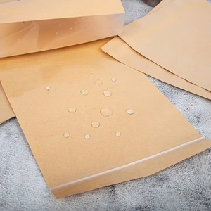 Reusable Kraft <b>Paper</b> Stand Up Pouch Custom Size for Premium Food Packaging with High-Barrier Lining - Product Image 4