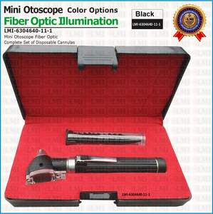 Otoscopio de Fibra Óptica Negro de Alta Calidad, Precio al por Mayor, Otoscopio de Fibra Óptica Negro para Venta en Línea - Product Image 2