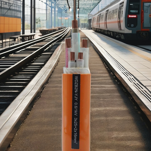 <span class=keywords><strong>Cable</strong></span> de Cobre Aislado XLPE de Baja Emisión de Humo y Cero Halógenos, 0.6/1kV 3x25+2x16mm, WDZB2N-YJY LSZH, Retardante de Llama, para Uso Industrial Aéreo - Product Image 4