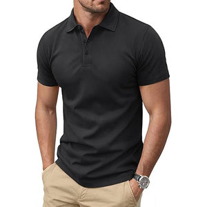 Men's for Shirts Short Sleeve Soft Cotton Anti-Wrinkle Front Print 3 Buttons <b>Classic</b> Fit Casual Performance Golf Shirts - Product Image 3