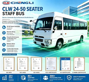 Prix de gros usine – Nouveau bus électrique 19-50 places, navette électrique pure pour le transport urbain - Product Image 1