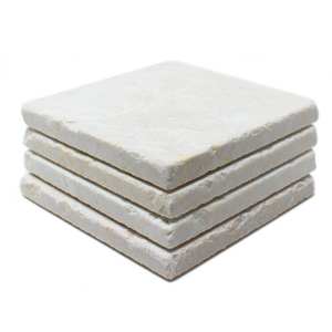 Sous-verres en marbre naturel absorbant avec support en liège, lot de quatre, cadeau de mariage - Product Image 4