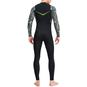 High Neck Full Body Neoprene <b>Wetsuit</b> Long Sleeve Color Waterproof Back Zip Unisex Adult Swimwear All Seasons Swimming Suits - Product Image 2
