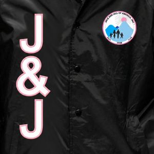 แจ็คเก็ต Jack & Jill Letter Line พร้อมปักตราสัญลักษณ์สีดำ กระดุมคุณภาพพรีเมียม เสื้อผ้าลำลองสำหรับงานต่างๆ จำหน่ายส่ง เสื้อคลุมสำหรับใส่ทุกวัน - Product Image 6