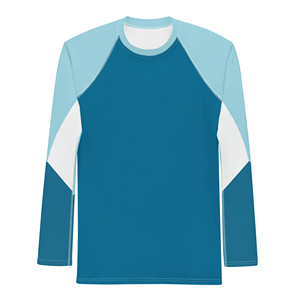 ชุดว่ายน้ำแขนยาวผู้ชาย OEM 100% สแปนเด็กซ์/โพลีเอสเตอร์ พิมพ์ลายโลโก้ตามสั่ง ระบายอากาศได้ดี สีสันสดใส พิมพ์ลายด้วยความร้อน สำหรับผู้ใหญ่ MMA - Product Image 2