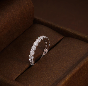 Bague de fiançailles vintage en diamant de laboratoire, argent 925, certifiée IGI, bijoux pour cadeaux d'anniversaire et de mariage - Product Image 6