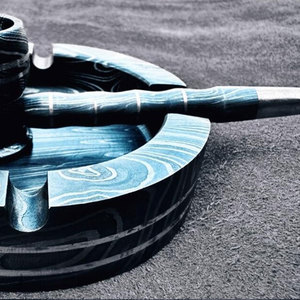 Cendrier en métal de haute qualité à motif Damas pour cigares et cigarettes, élégant pour la maison et le bureau - Product Image 6