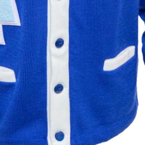 เสื้อคาร์ดิแกนลายฮาวด์ทูธปักลายแบบถัก ดีไซน์ใหม่ตามสั่ง ของกรีกแจ็คแอนด์จิลออฟอเมริกา ปี 1938 ของที่ระลึกสำหรับวิทยาลัย - Product Image 3