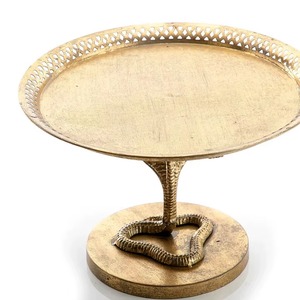 Support à gâteau simple en aluminium aux tons chauds, accessoire élégant pour les buffets de desserts et les comptoirs de présentation - Product Image 6