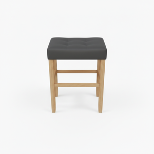 Tabouret de bar moderne en cuir PU sans dossier, tabouret de comptoir rembourré pour cuisine - Product Image 1