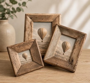 Cadre photo en bois artisanal pour la décoration de la pièce et les cadeaux, cadre photo élégant, cadres décoratifs, finition en bois naturel - Product Image 3
