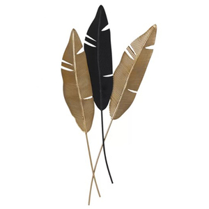 Decoración de Pared para el Hogar, Arte de Pared Metálico con Diseño de Plumas, Alas de Águila con Acabado Antiguo - Product Image 6