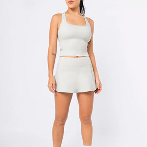 Uniformes y Faldas de Tenis para Mujer al por Mayor, Alta Calidad, 100% Poliéster, Tallas Grandes, Transpirables, Ropa Deportiva de Tenis Personalizada para Mujer - Product Image 1