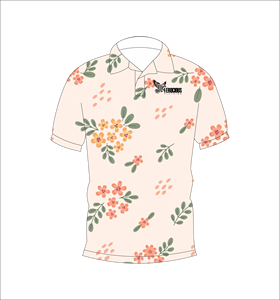 Polo Personalizado con Diseño Floral Minimalista, Absorbente de Humedad, Manga Corta, para Golf, Casual, Ropa de Verano - Product Image 4