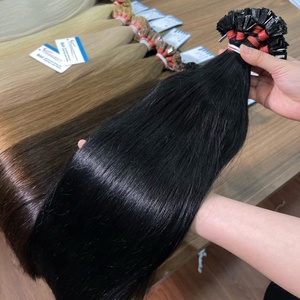 Extensions de cheveux à pointe plate les plus vendues, 100% cheveux vietnamiens, qualité supérieure, naturellement lisses, prêtes à être expédiées - Product Image 5