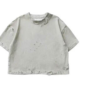 Nouveauté T-shirt pour homme de haute qualité respirant et délavé, 100% coton, personnalisable, style unique - Product Image 3