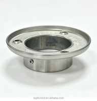 Flange de fixation au sol pour main courante en acier inoxydable 304 316, design moderne, pour balustrade ronde et poteau de main courante