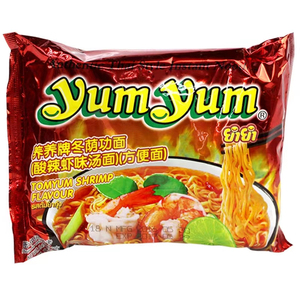บะหมี่กึ่งสำเร็จรูป yumyum TOM Yum Kung น้ำซุปกุ้งเปรี้ยวและร้อน - Product Image 1