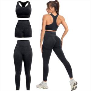 Comfortable Activewear Sleeveless 3 Piece Women Tracksuit With custom Printing Factory Price Hot Selling <b>Jumpsuit</b> Women - Product Image 1