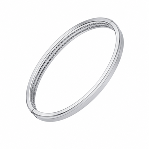 Three Row Moissanite Channel Set 925 Sterling <b>Silver</b> Tennis <b>Bracelet</b> Minimalist Unisex Everyday Wear - Product Image 4