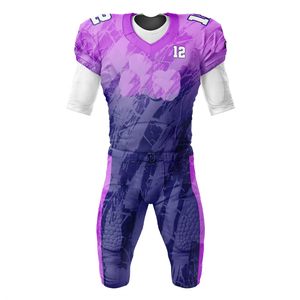 Vêtements de course à pied en vente chaude Ensemble d'entraînement Vêtements de sport Uniforme américain Décontracté Confortable Nouveau design personnalisé Maillot de football américain - Product Image 1