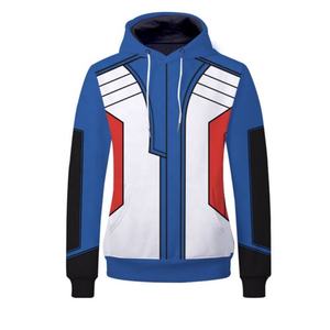 Sudadera con Capucha para Hombre, Estampado Geométrico, Corte Regular, Informal, para Otoño, Impresión por Sublimación, Tejido de Punto 100% Poliéster - Product Image 3