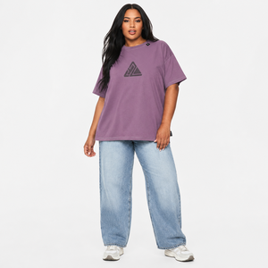 100% Cotton Summer <b>Appliques</b> Baggy Drop Shoulder Ladies T-shirt Custom 3D Screen Printed logo Heavyweight Boxy Cheap price - Product Image 1