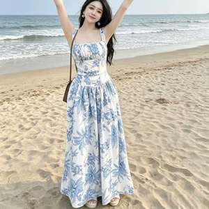 Robe longue en soie de mer pour femme, style princesse sexy, unie, à manches courtes, simple, naturelle, décontractée, formelle, élégante, confortable, pour diverses occasions - Product Image 6