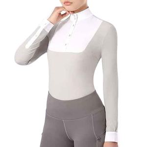 Camisa de equitación profesional para mujer, transpirable, que absorbe la humedad, impermeable, cortavientos, capa base para mujer - Product Image 5